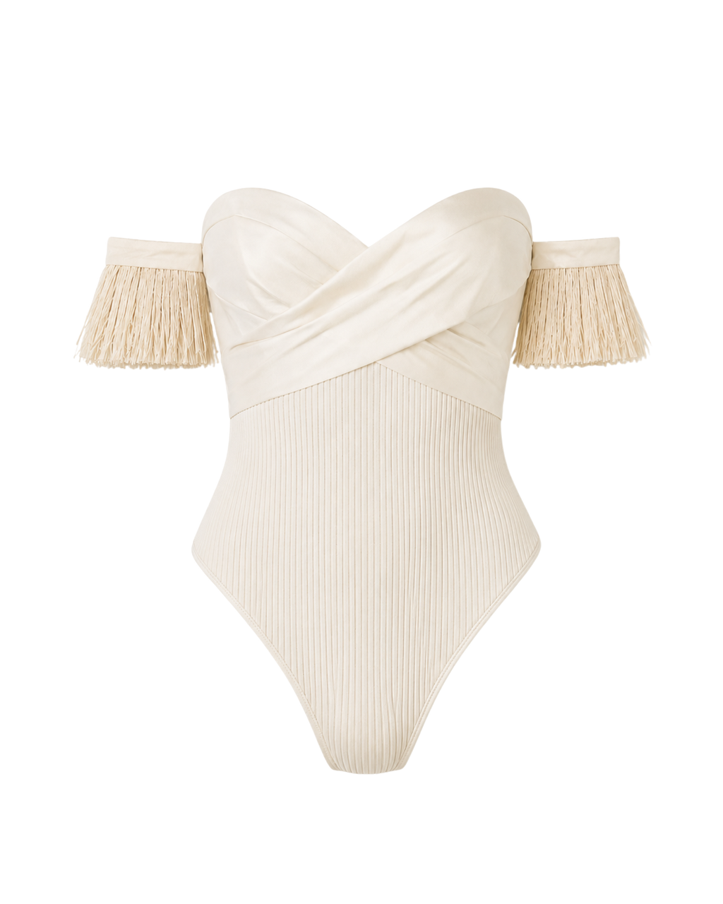 Body bustier POE ligne ivoire, vue de face, collection HIVA Arona Paris