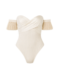 Body bustier POE ligne ivoire, vue de face, collection HIVA Arona Paris