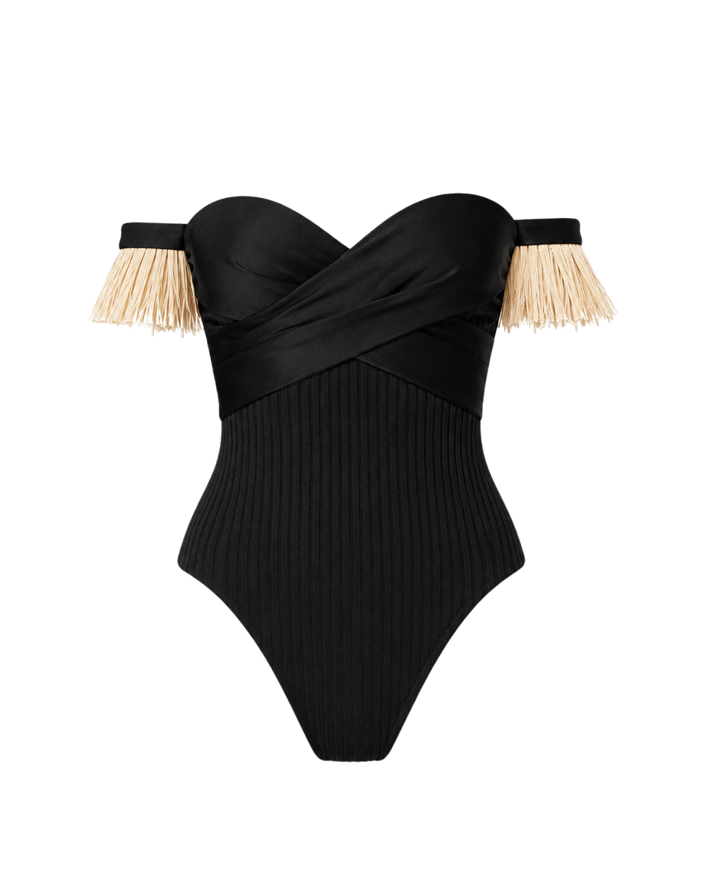 Body bustier POE ligne noire, vue de face, collection HIVA Arona Paris