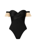 Body bustier POE ligne noire, vue de face, collection HIVA Arona Paris