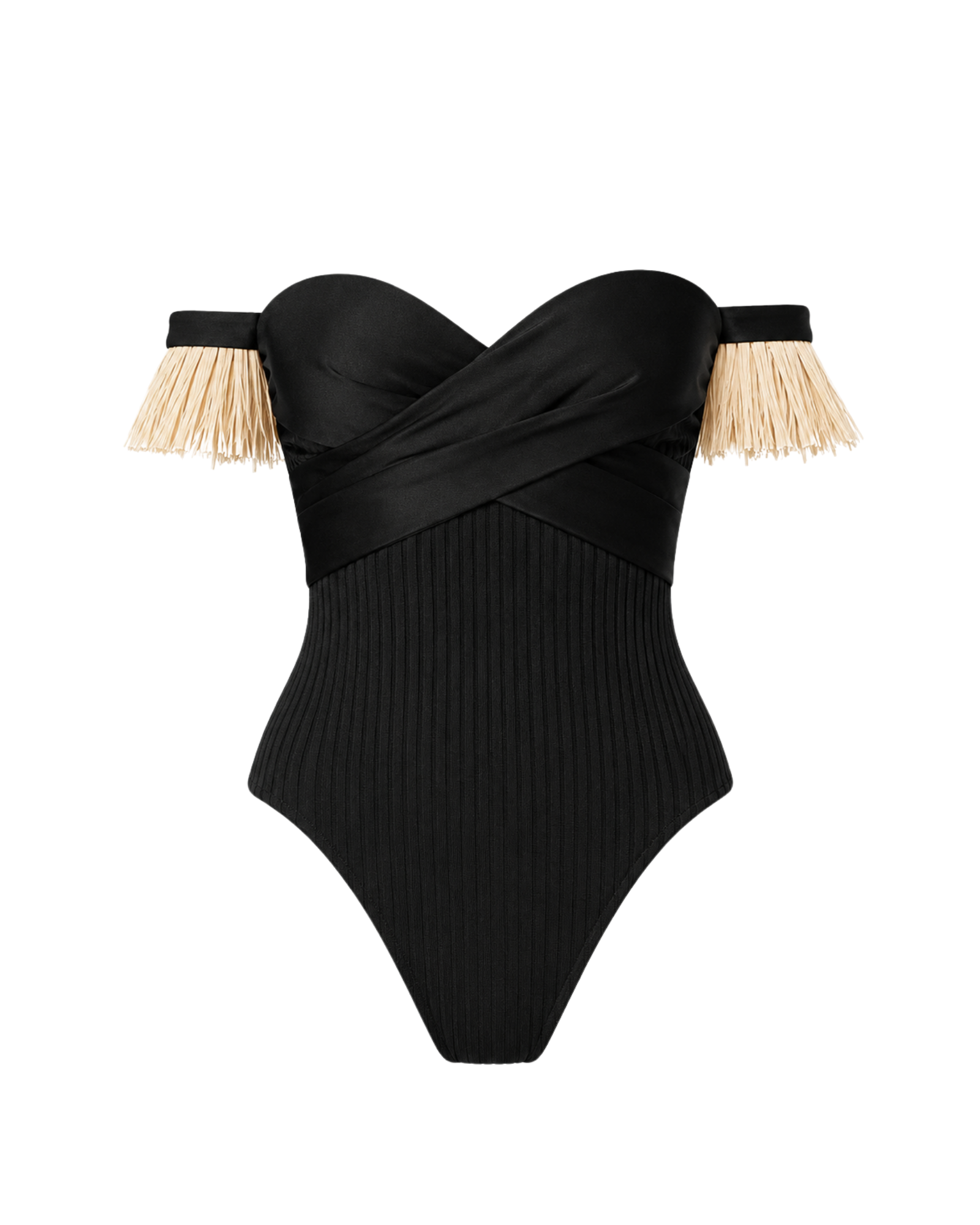 Body bustier POE ligne noire, vue de face, collection HIVA Arona Paris