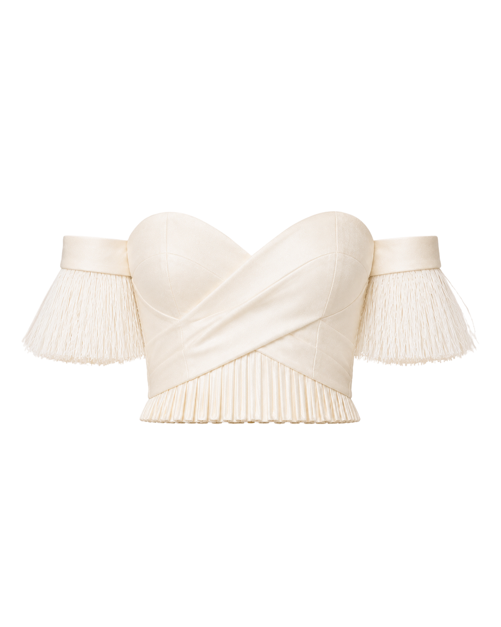 Bustier MARAMA ligne ivoire, vue de face, collection HIVA Arona Paris