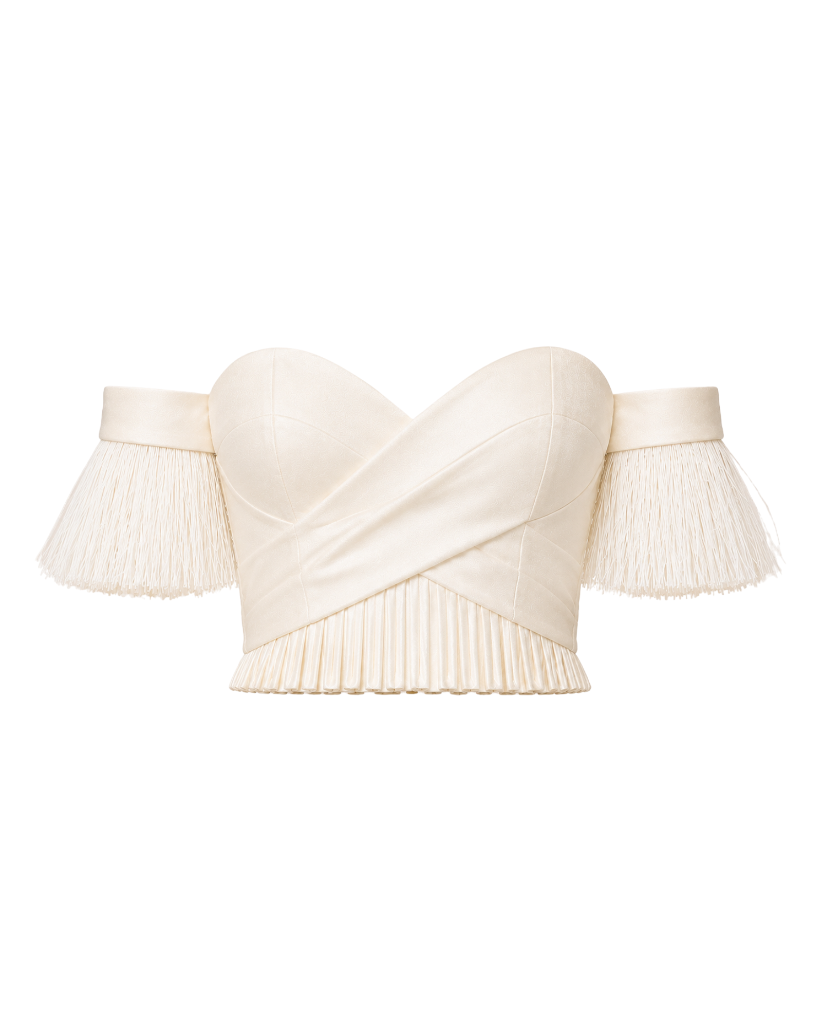 Bustier MARAMA ligne ivoire, vue de face, collection HIVA Arona Paris
