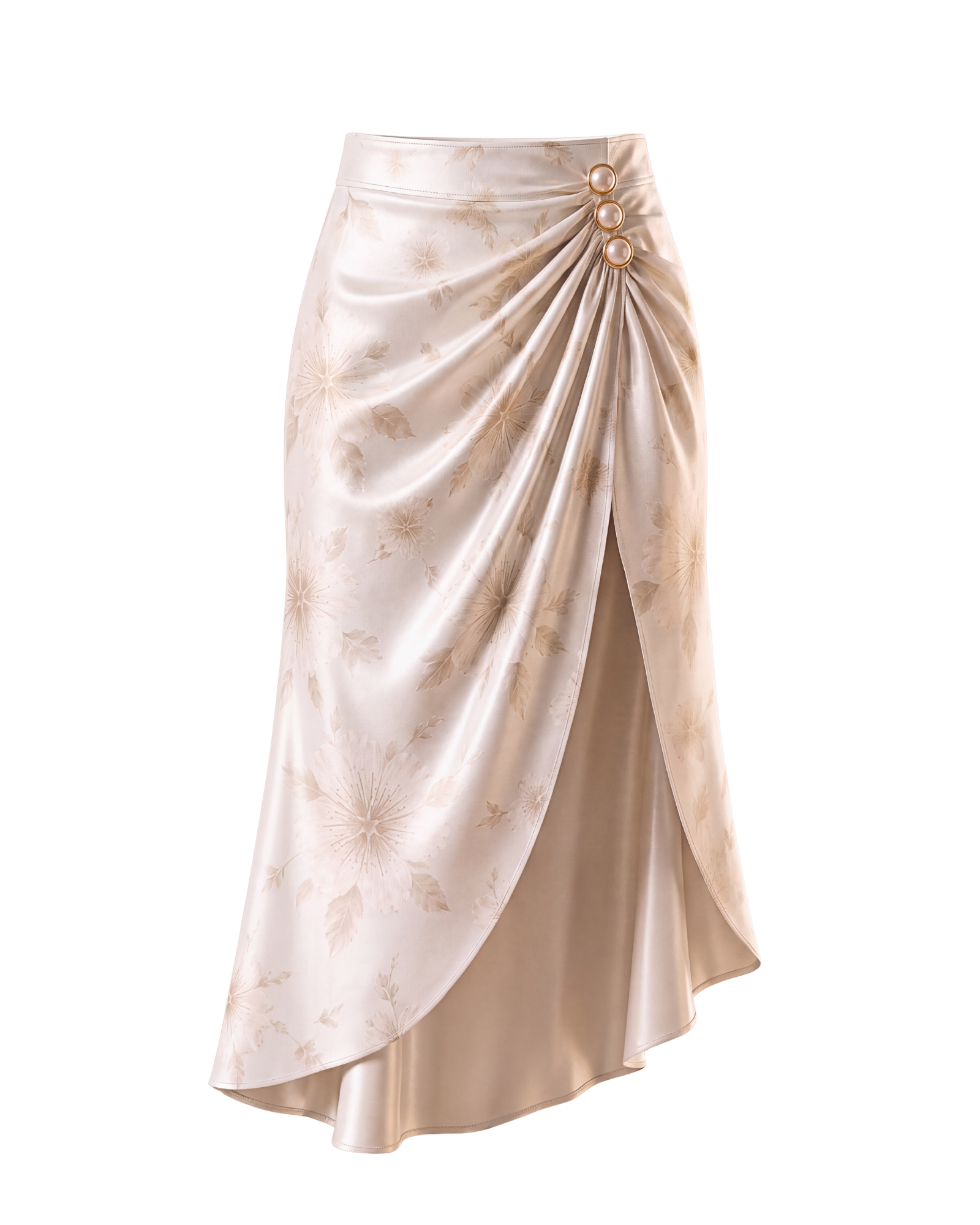 HEIANA Ivory Midi Skirt