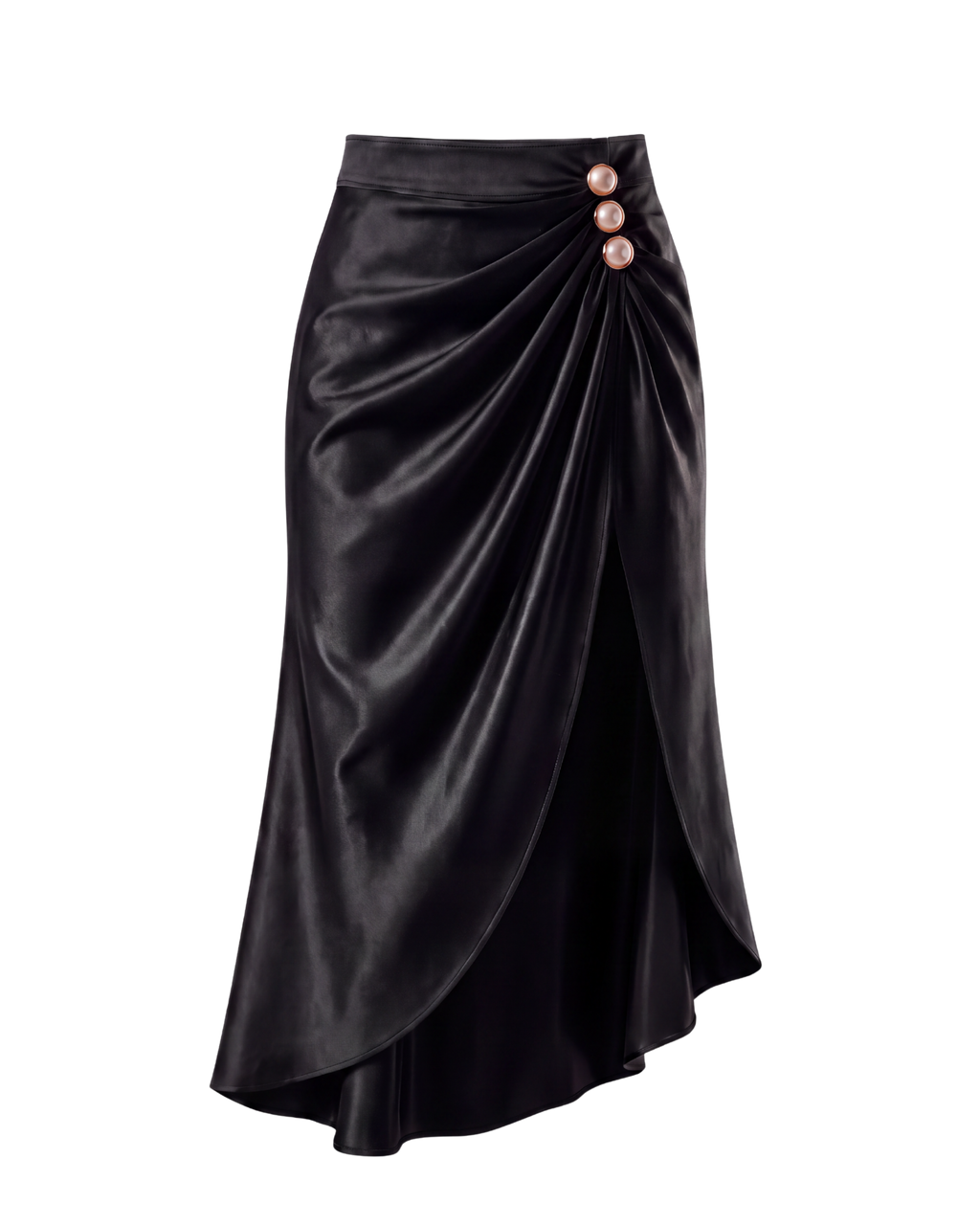 HEIANA Black Midi Skirt