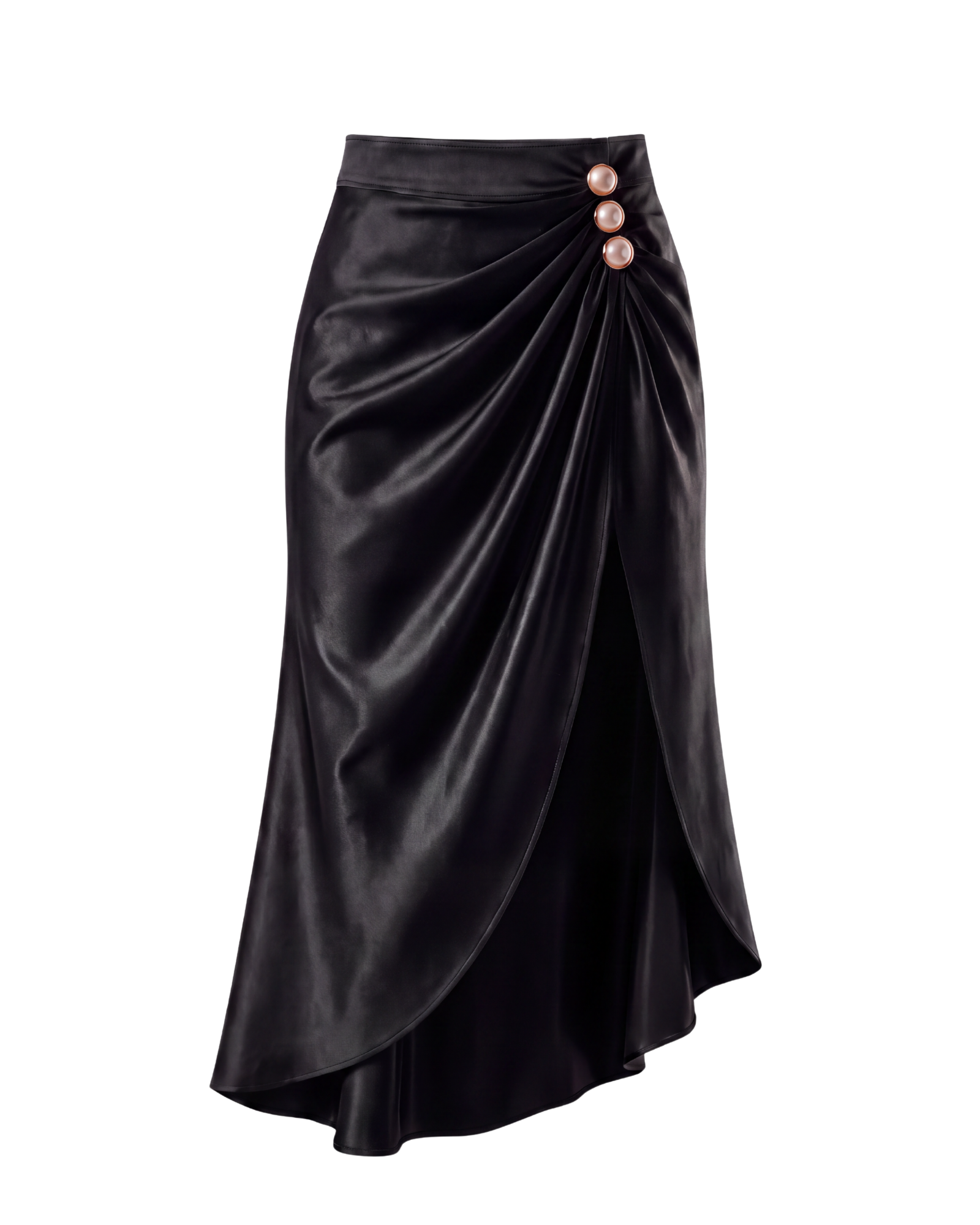 HEIANA Black Midi Skirt