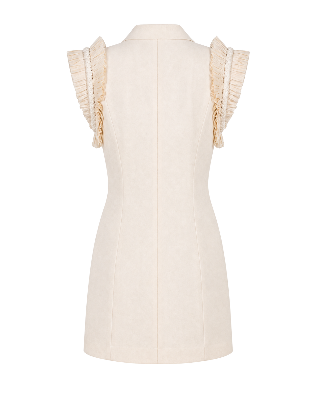 Robe blazer MOEA ligne ivoire, vue de dos, collection HIVA Arona Paris