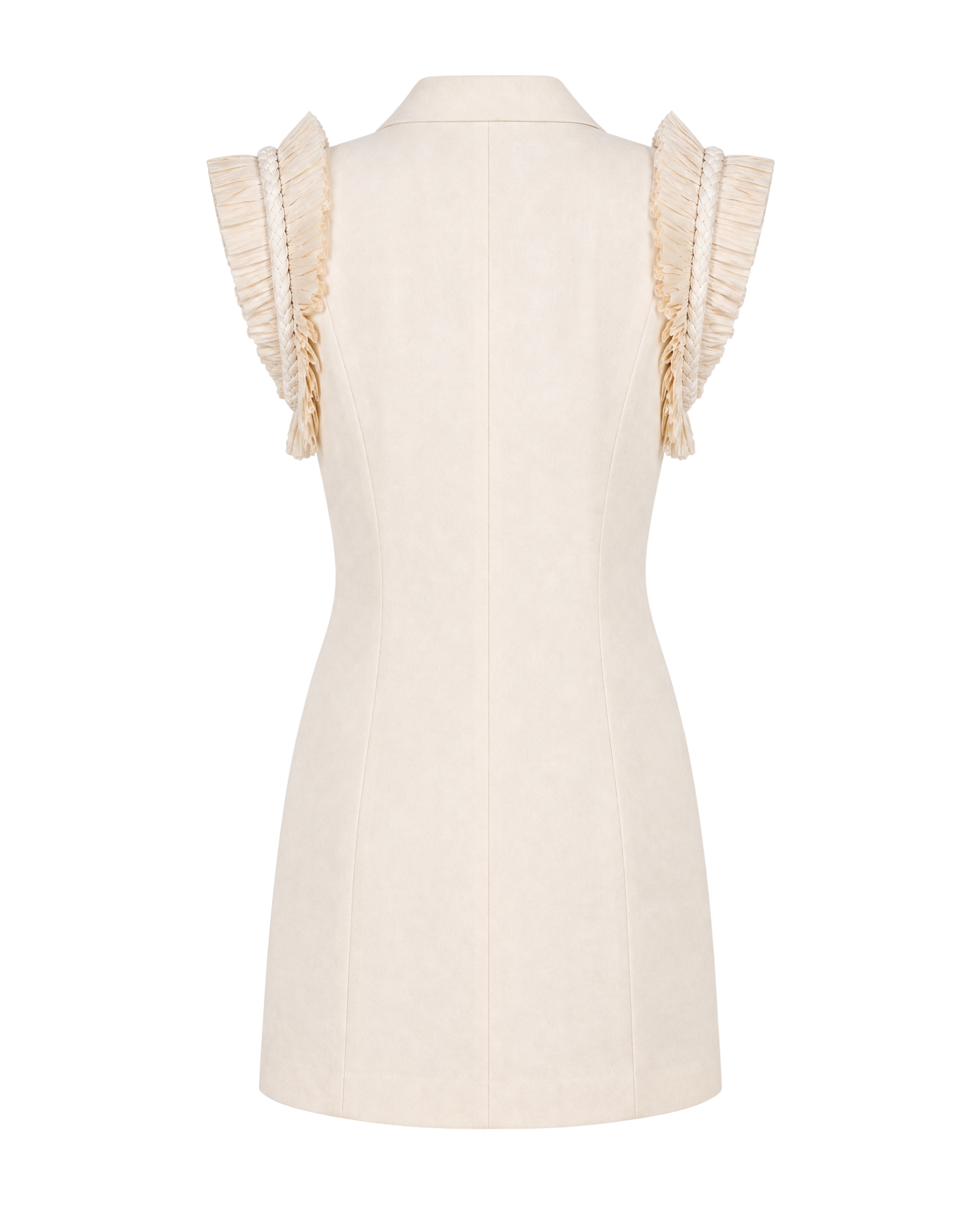 Robe blazer MOEA ligne ivoire, vue de dos, collection HIVA Arona Paris
