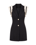 Robe blazer MOEA ligne noire, vue de face, collection HIVA Arona Paris