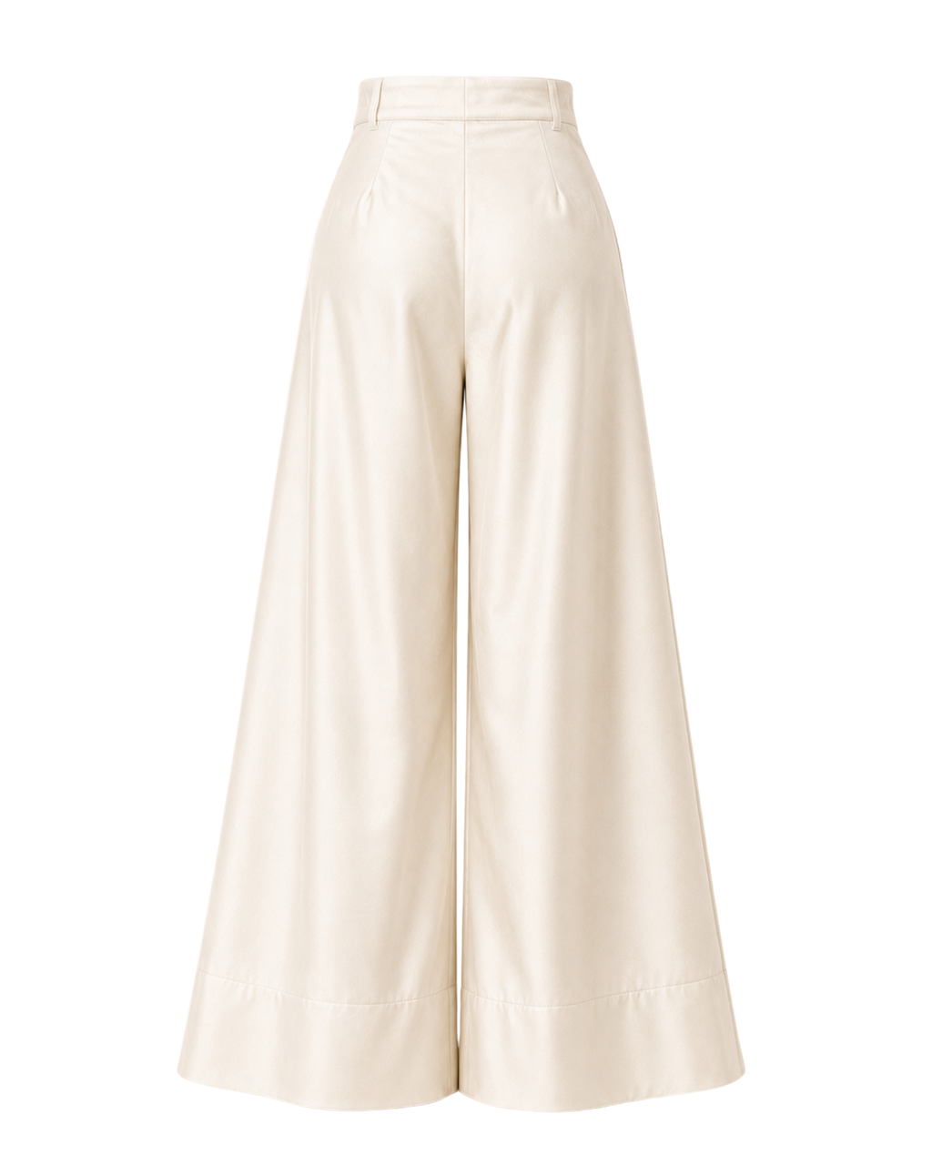 Pantalon palazzo MARAMA ligne ivoire, vue de dos, collection HIVA Arona Paris