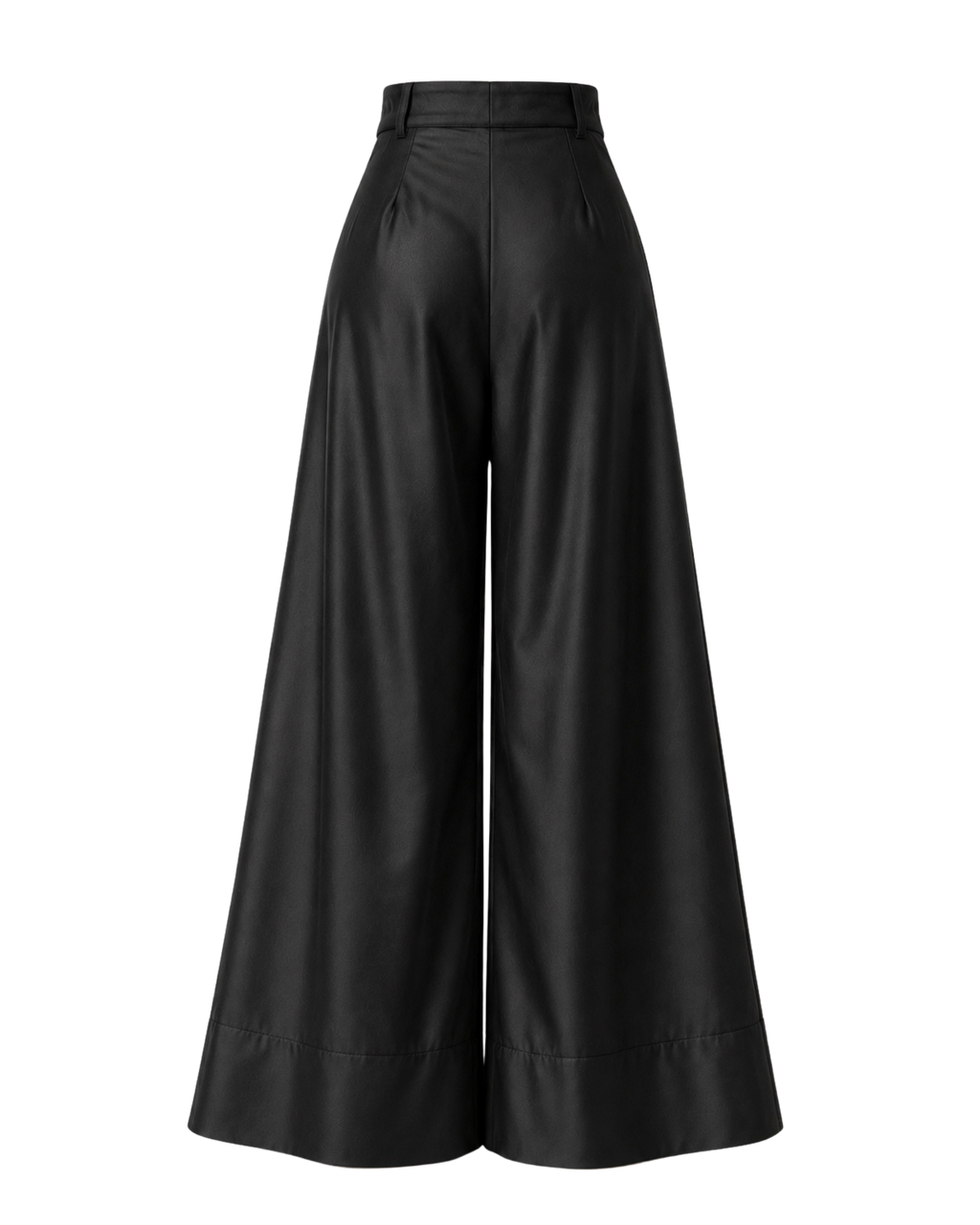 Pantalon palazzo MARAMA ligne noire, vue de dos, collection HIVA Arona Paris